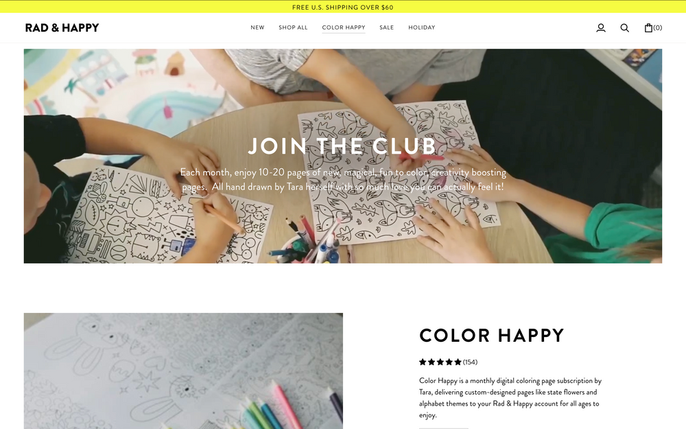Digital Coloring Page Subscription