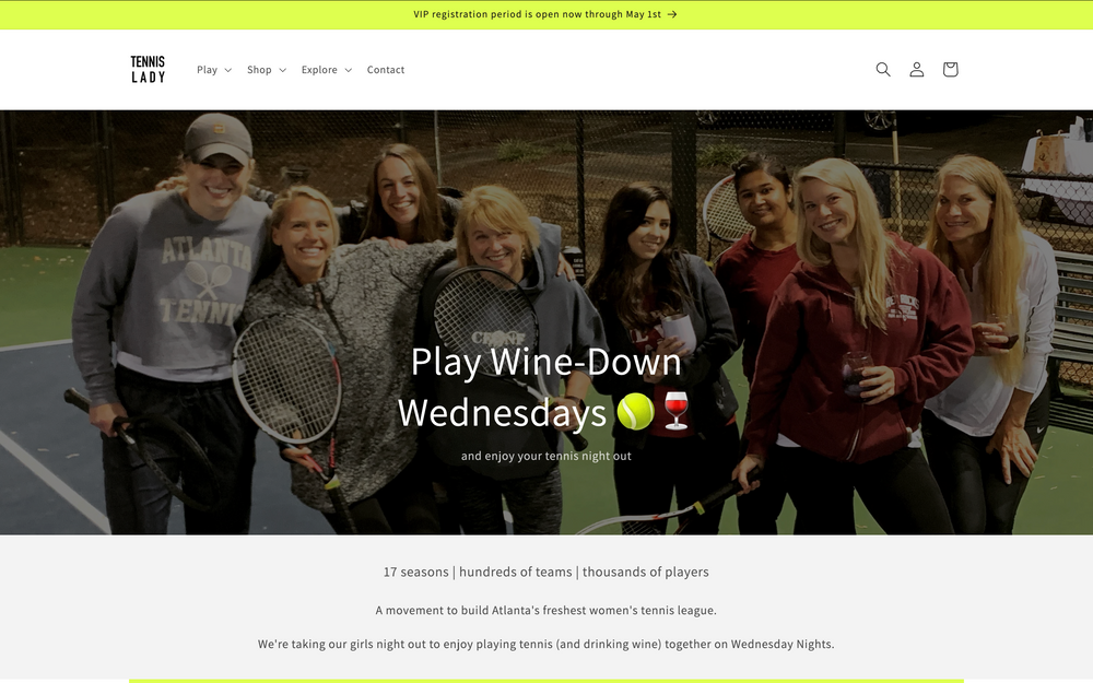Tennis League Player Rosters